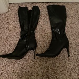 Black boots heels